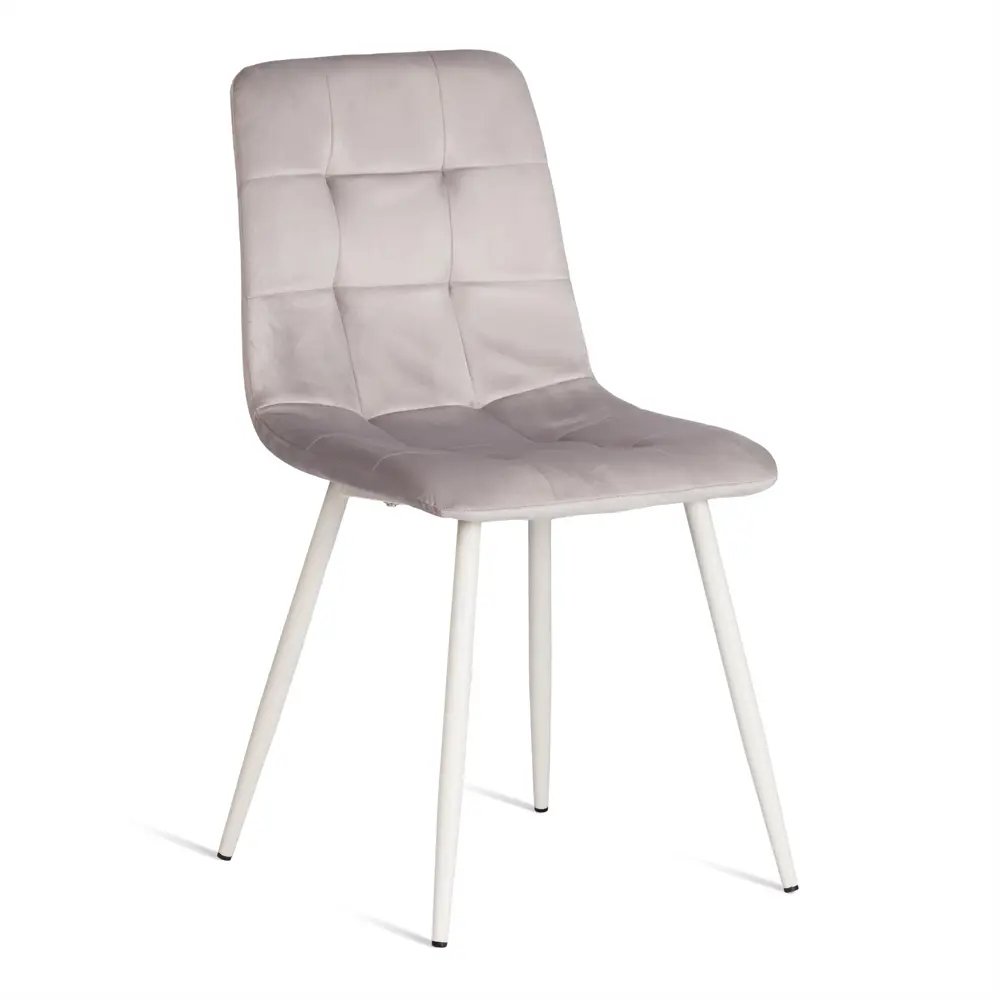 Фото Стул Tetchair Chilly 87.5x55x46 см вельвет цвет светло-серый/белый Фото Стул Tetchair Chilly 87.5x55x46 см вельвет цвет светло-серый/белый