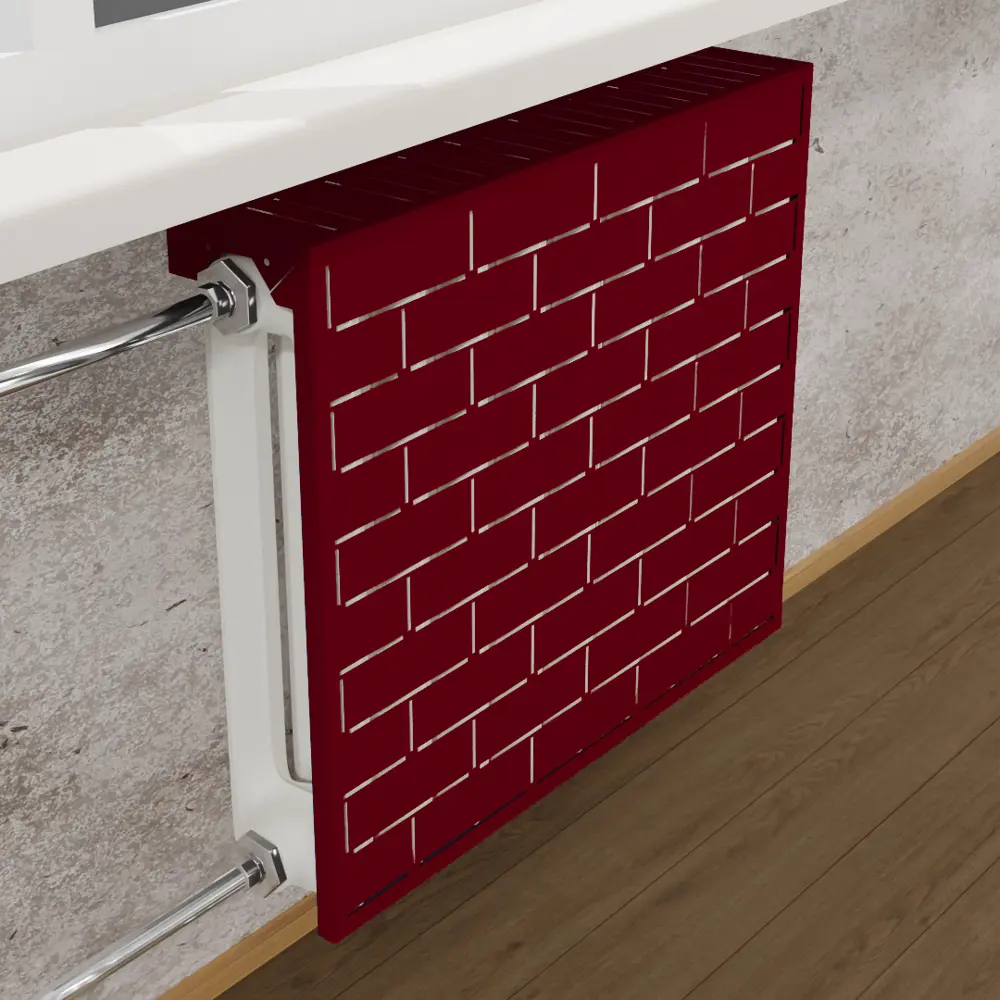 Фото 2 Экран радиатора Upforming 610x720мм красное вино Фото 2 Экран радиатора Upforming 610x720мм красное вино