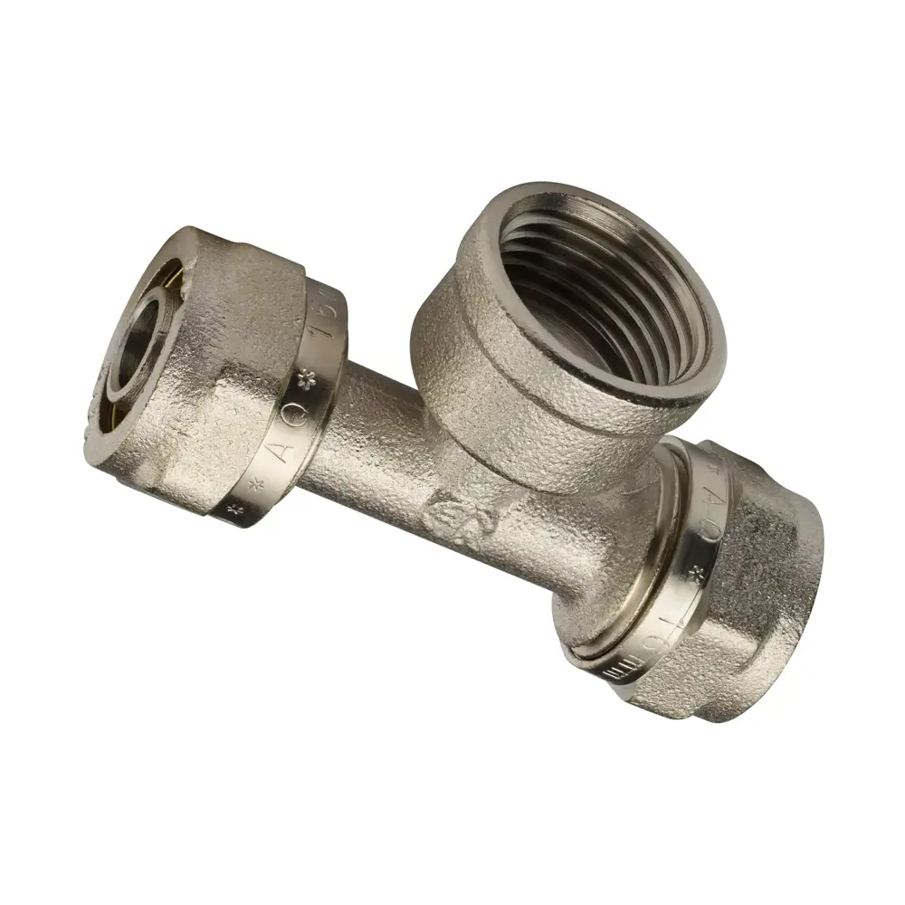 Фото 3 Тройник комбинированный Aqualink 16x3/4"x16 мм ВР латунь k18612 Фото 3 Тройник комбинированный Aqualink 16x3/4"x16 мм ВР латунь k18612