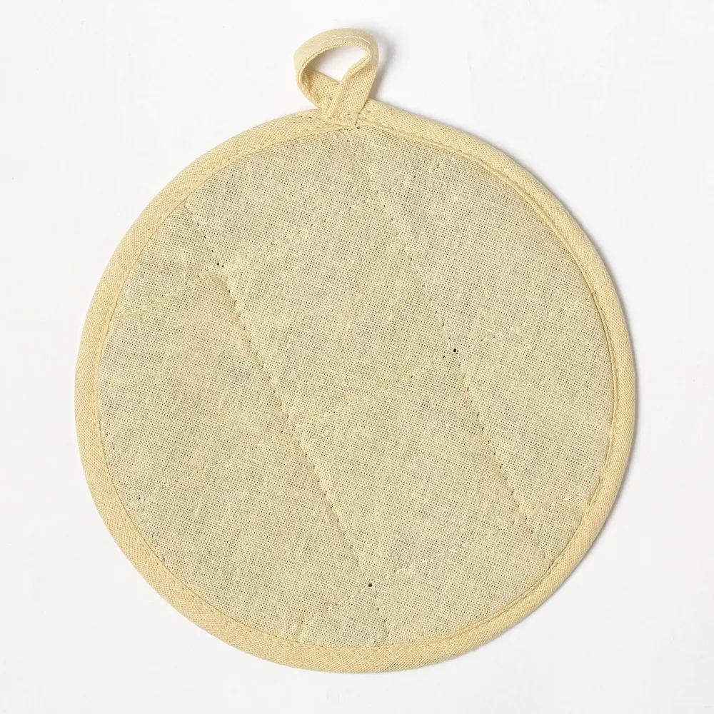 Фото 3 Прихватка 17x17 см Доляна Цветущий ананас хлопок цвет желтый Фото 3 Прихватка 17x17 см Доляна Цветущий ананас хлопок цвет желтый