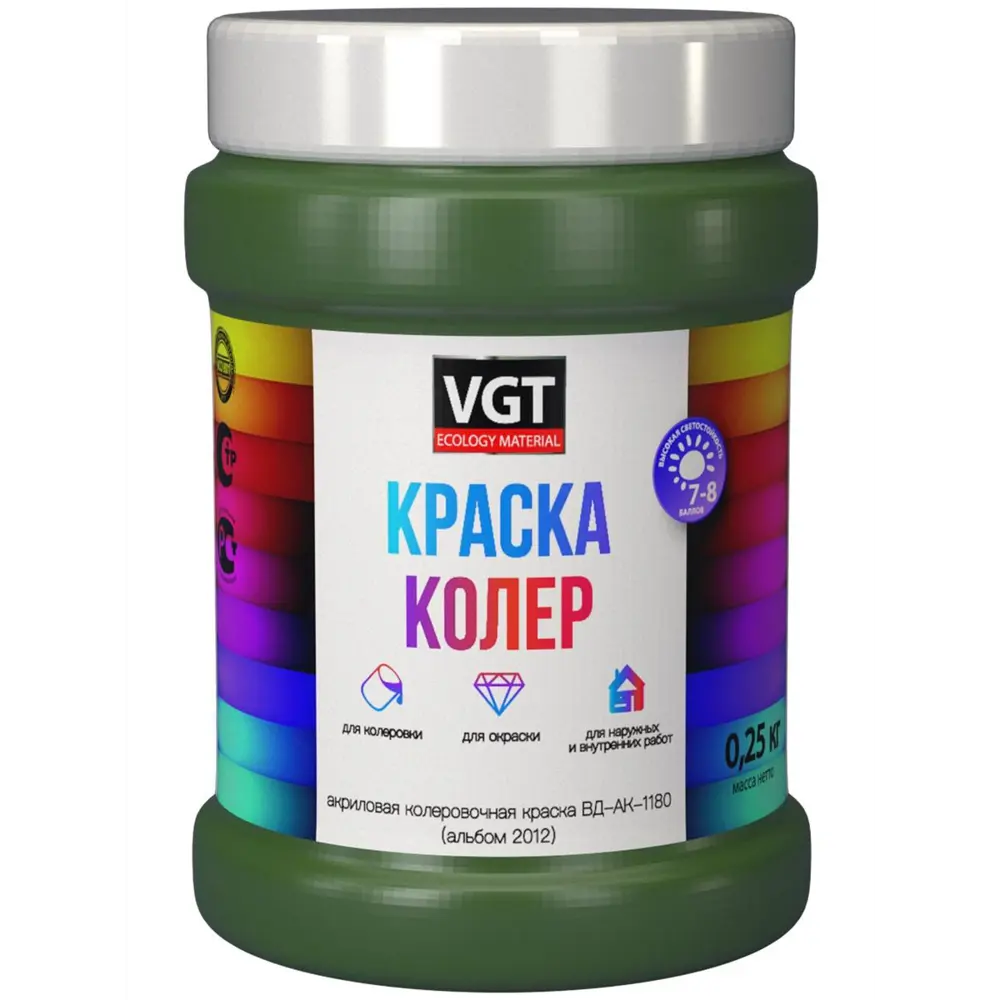 Фото Краситель Vgt 15688в 0.25 л цвет темно-коричневый Фото Краситель Vgt 15688в 0.25 л цвет темно-коричневый