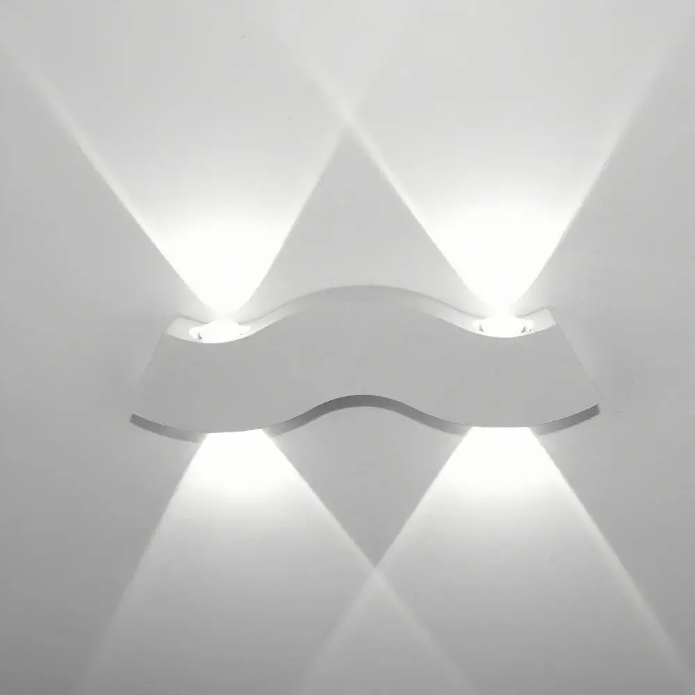 Фото Настенный светильник светодиодный влагозащищенный Flylight Wavewhcold холодный белый (голубой) свет цвет белый Фото Настенный светильник светодиодный влагозащищенный Flylight Wavewhcold холодный белый (голубой) свет цвет белый