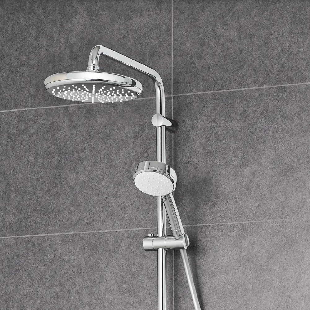 Фото 3 Душевая стойка Grohe Vitalio Start Clova 2 режима с термостатом Фото 3 Душевая стойка Grohe Vitalio Start Clova 2 режима с термостатом