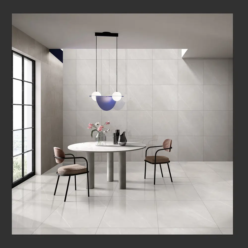 Фото Керамогранит Kerald Armani White glossy 60x60см 1.44 м² цвет серый, цена за упаковку