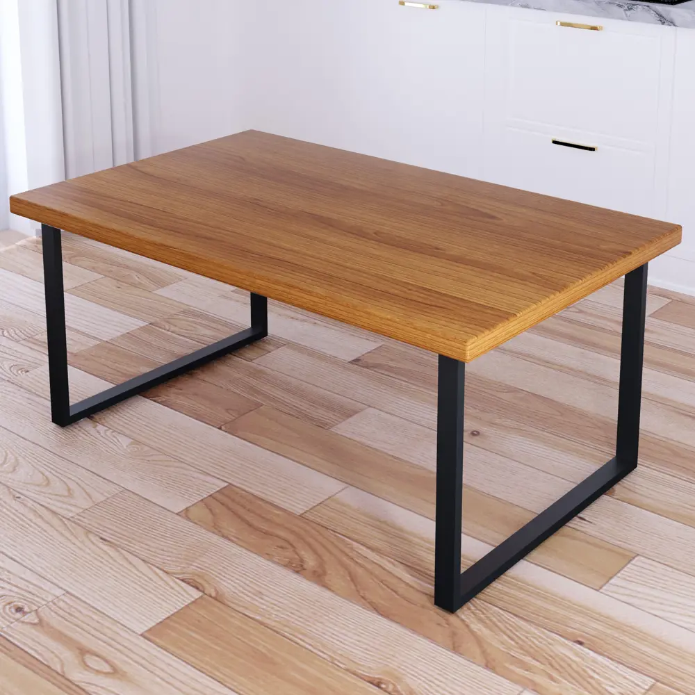 Фото 2 Журнальный столик прямоугольный Solarius Loft 60x100x50 см цвета ольхи с черными ножками Фото 2 Журнальный столик прямоугольный Solarius Loft 60x100x50 см цвета ольхи с черными ножками