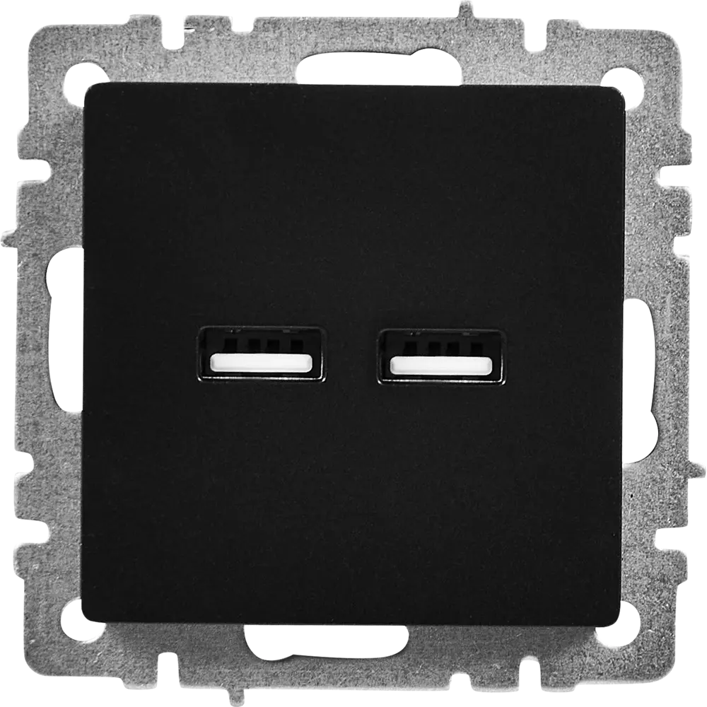 Фото Розетка USB встраиваемая IEK Brite РЮ10-1-БрЧ цвет черный Фото Розетка USB встраиваемая IEK Brite РЮ10-1-БрЧ цвет черный