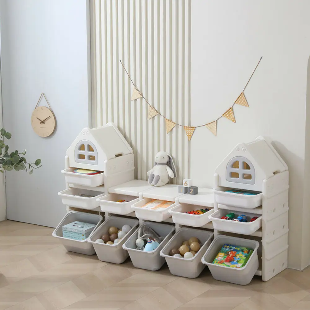 Фото 2 Этажерка с ящиками Unix kids 36x95x170 см пластик цвет белый Фото 2 Этажерка с ящиками Unix kids 36x95x170 см пластик цвет белый