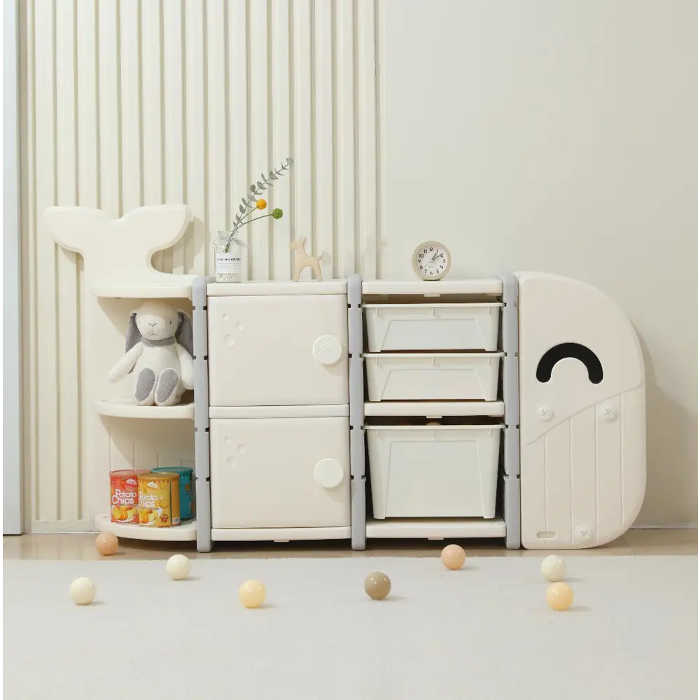 Фото Стеллаж с секциями Unix kids 32x82.5x145 см пластик цвет белый Фото Стеллаж с секциями Unix kids 32x82.5x145 см пластик цвет белый
