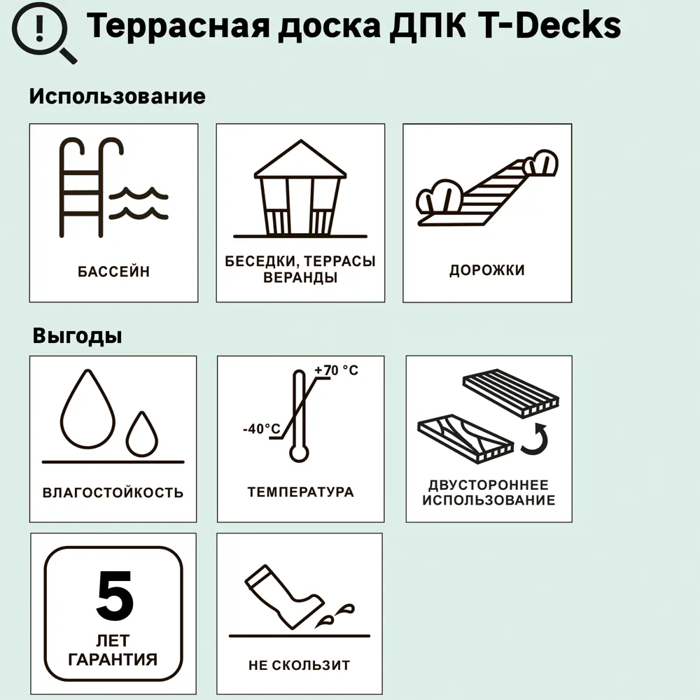 Фото 9 Террасная доска ДПК T-Decks цвет Венге 150x20x4000 мм двусторонняя вельвет/структура древесины 0.6 м²