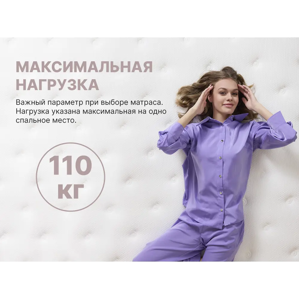 Фото 4 Матрас Димакс Bliss Choice 80x200x20 см независимый пружинный блок, односпальный