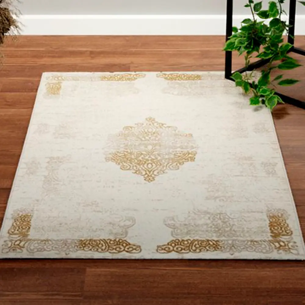 Фото Ковер Mutas Carpet Eco Season 7930B D.Yellow/Beige 80x150 см хлопок Фото Ковер Mutas Carpet Eco Season 7930B D.Yellow/Beige 80x150 см хлопок