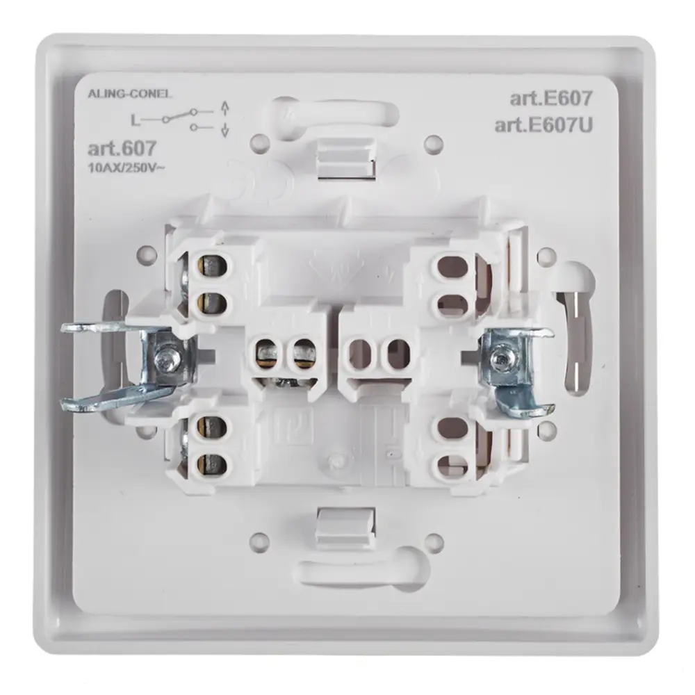 Фото 8 Выключатель проходной встраиваемый Aling-conel Prestige 607.00 1 клавиша цвет белый Фото 8 Выключатель проходной встраиваемый Aling-conel Prestige 607.00 1 клавиша цвет белый