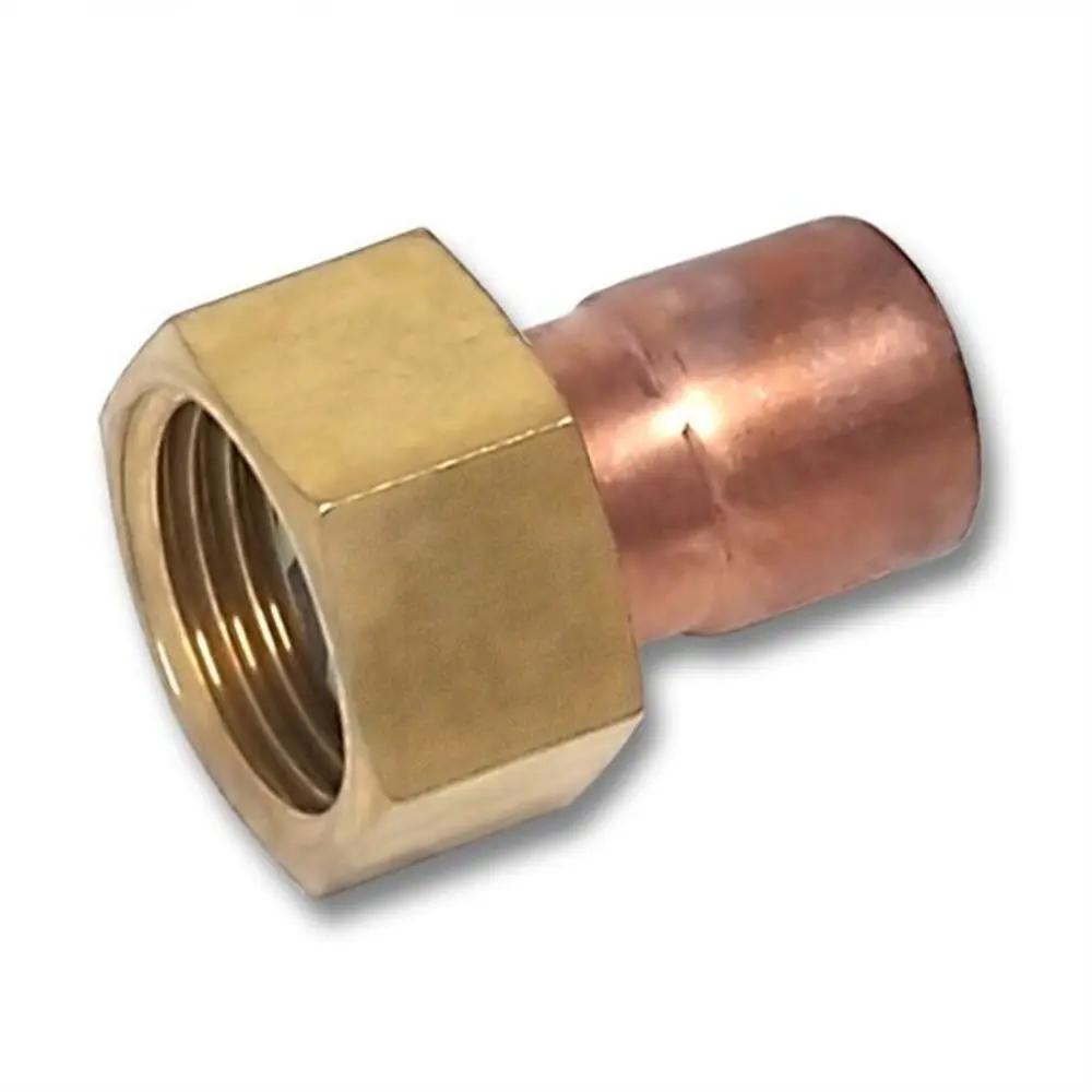 Фото Переход с накидной гайкой Sanha 1/2"x15 мм ВР-ВП медь Фото Переход с накидной гайкой Sanha 1/2"x15 мм ВР-ВП медь