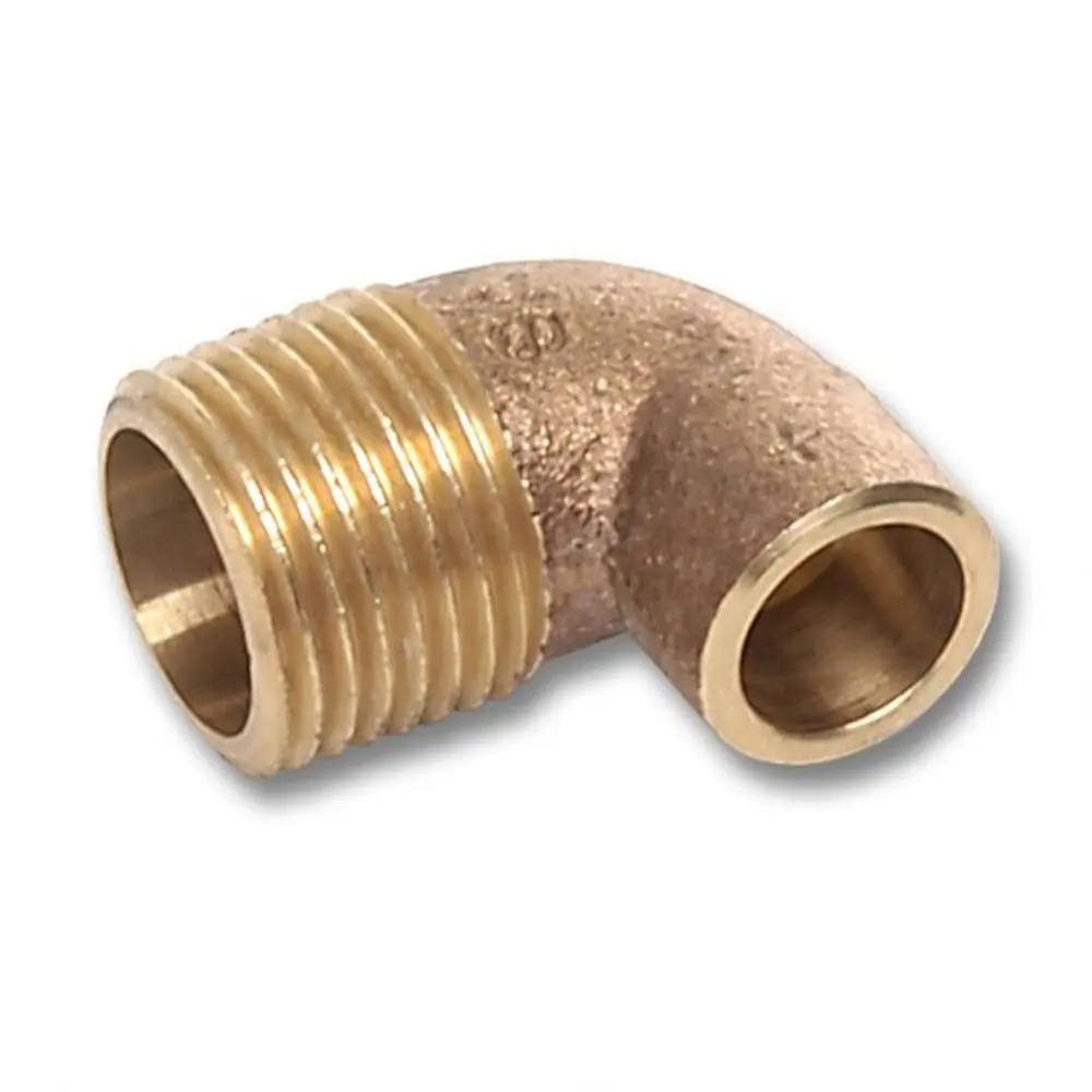 Фото Переход угловой Sanha 3/4"x28 мм НР-ВП бронза