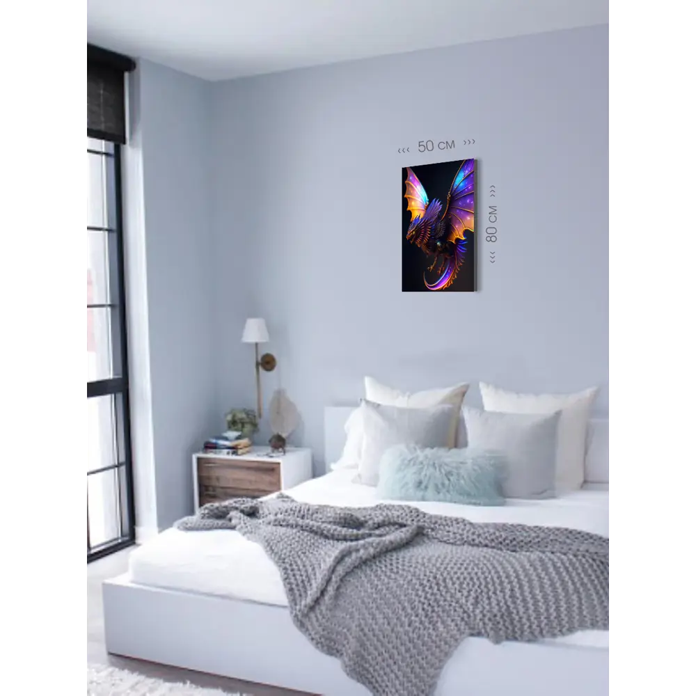 Фото 2 Картина на холсте First Class Images Дракон 102647 80x50 см