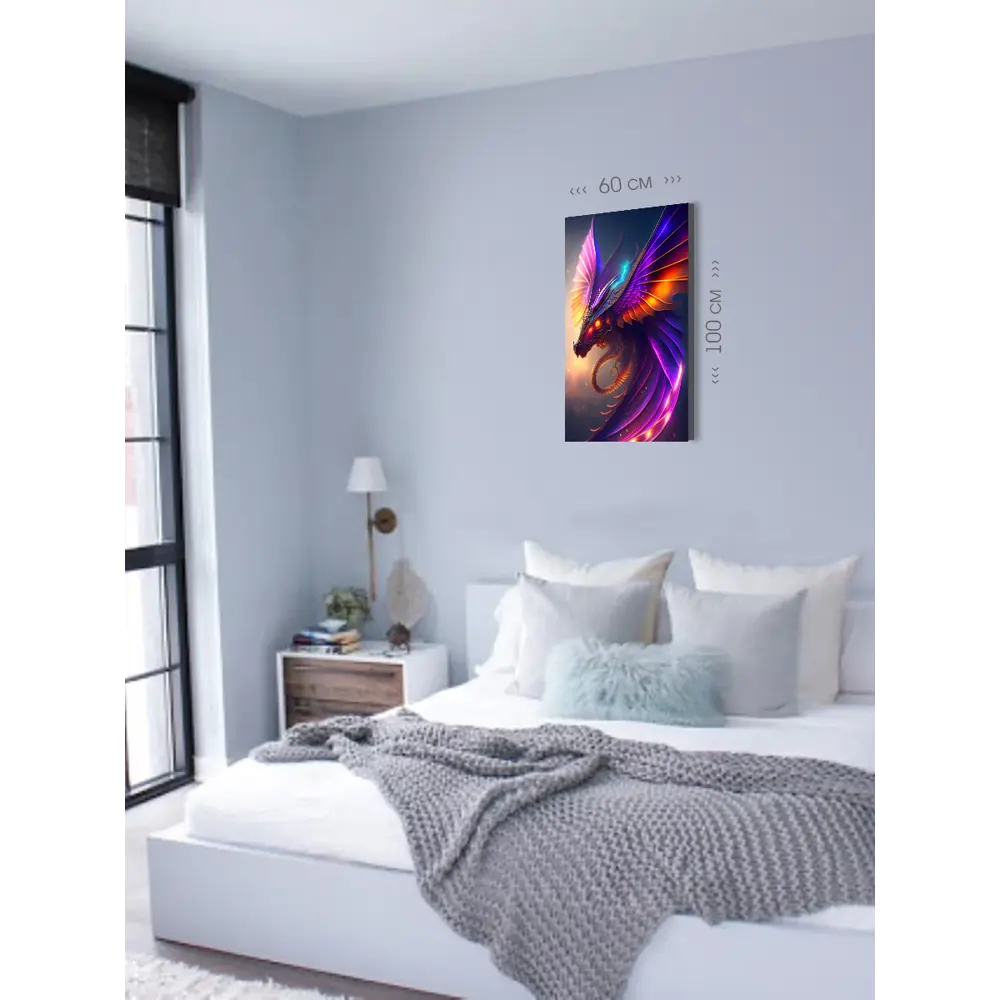 Фото 2 Картина на холсте First Class Images Дракон 102650M 100x60 см