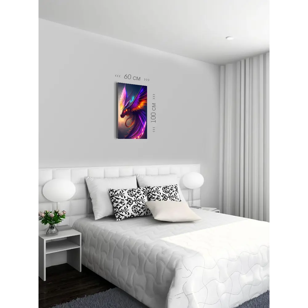 Фото 3 Картина на холсте First Class Images Дракон 102650M 100x60 см