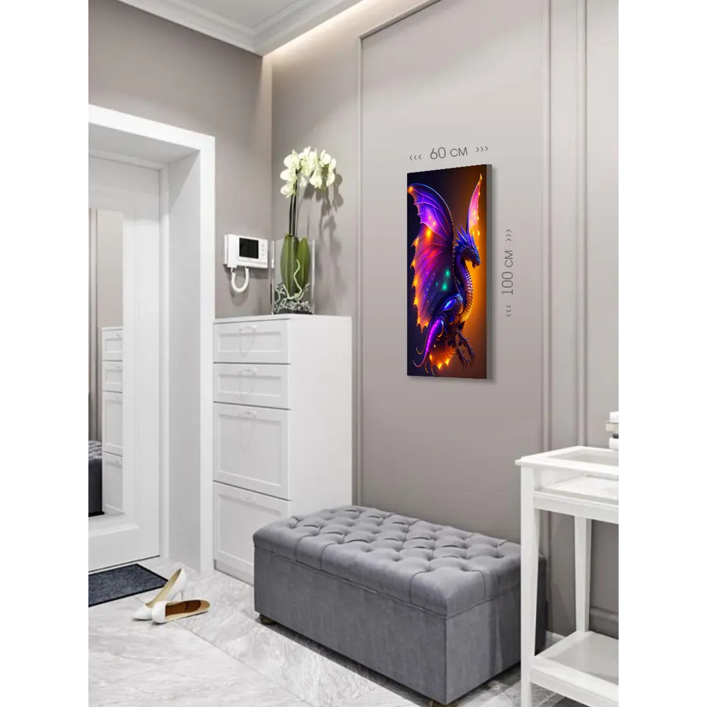 Фото 5 Картина на холсте First Class Images Дракон 102651M 100x60 см