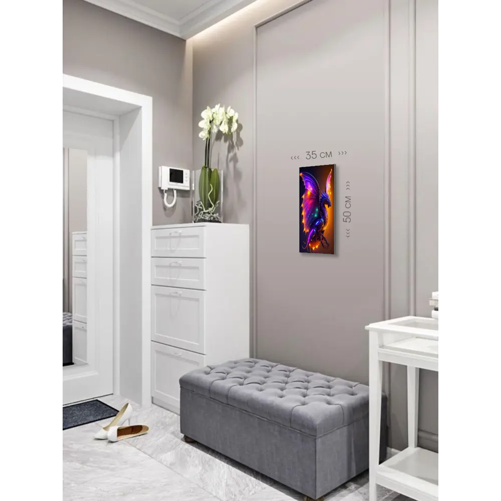 Фото 5 Картина на холсте First Class Images Дракон 102651S 50x35 см