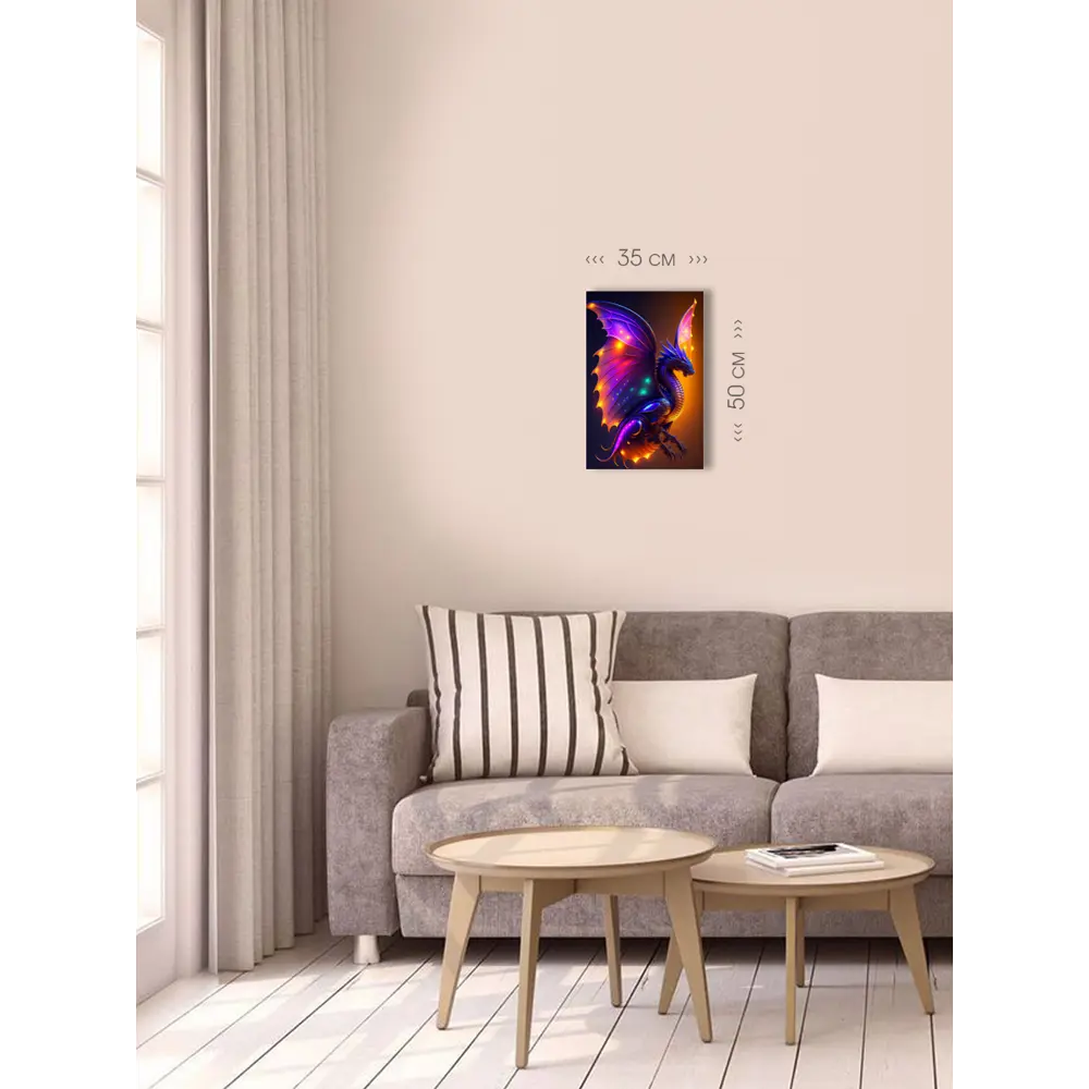 Фото 4 Картина на холсте First Class Images Дракон 102651S 50x35 см