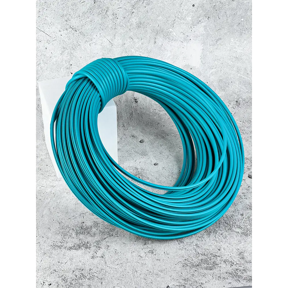 Фото Ротанг для плетения полутрубка 6 мм 1кг темно-бирюзовый Фото Ротанг для плетения полутрубка 6 мм 1кг темно-бирюзовый
