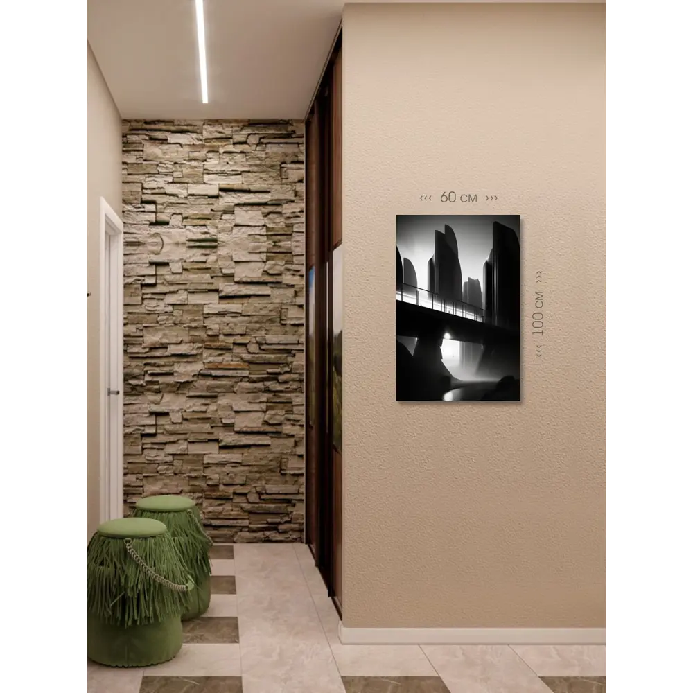 Фото 6 Картина на холсте First Class Images 102365М 100x60 см