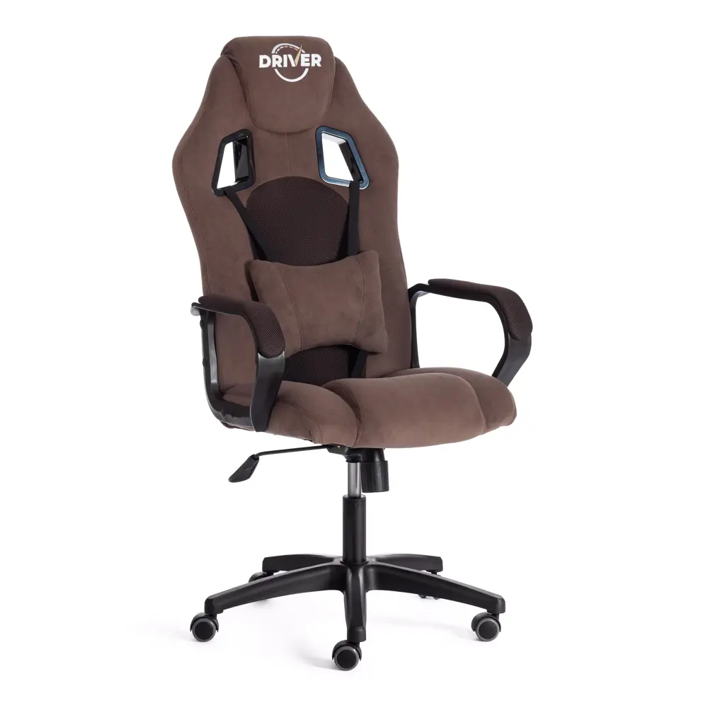 Фото 5 Компьютерное кресло Tetchair Driver флок цвет коричневый Фото 5 Компьютерное кресло Tetchair Driver флок цвет коричневый