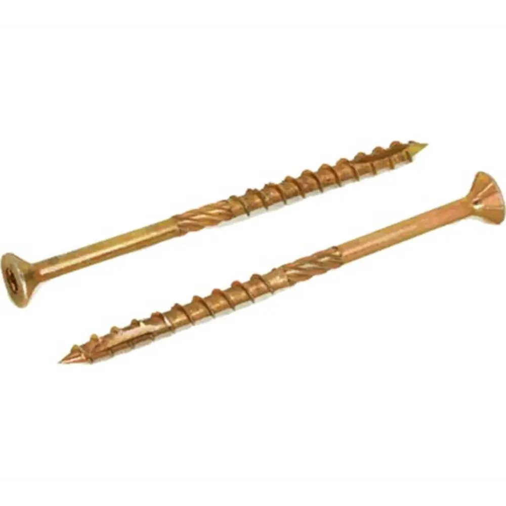 Фото Саморезы конструкционные INFIX потайные острые оцинкованные 10x360 мм 3 шт