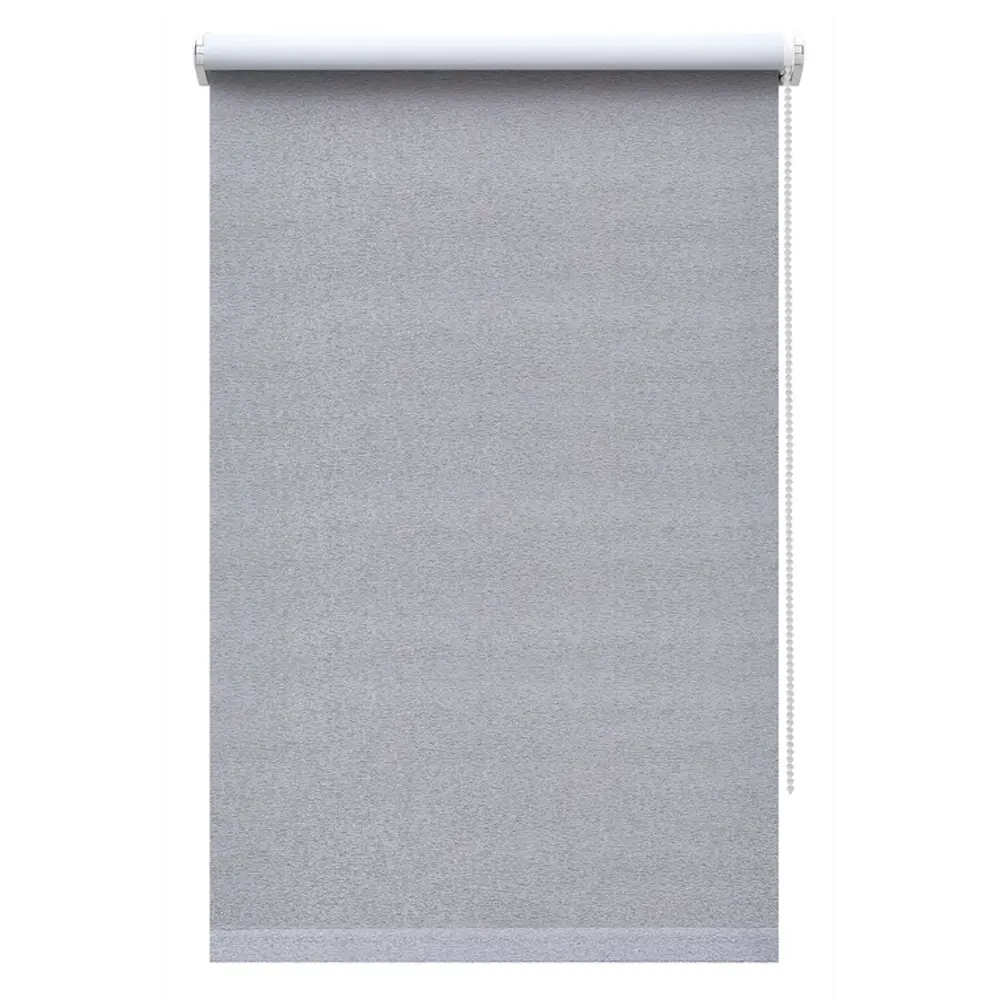 Фото Штора рулонная мини блэкаут Прага 40x160 см бежевая/серая