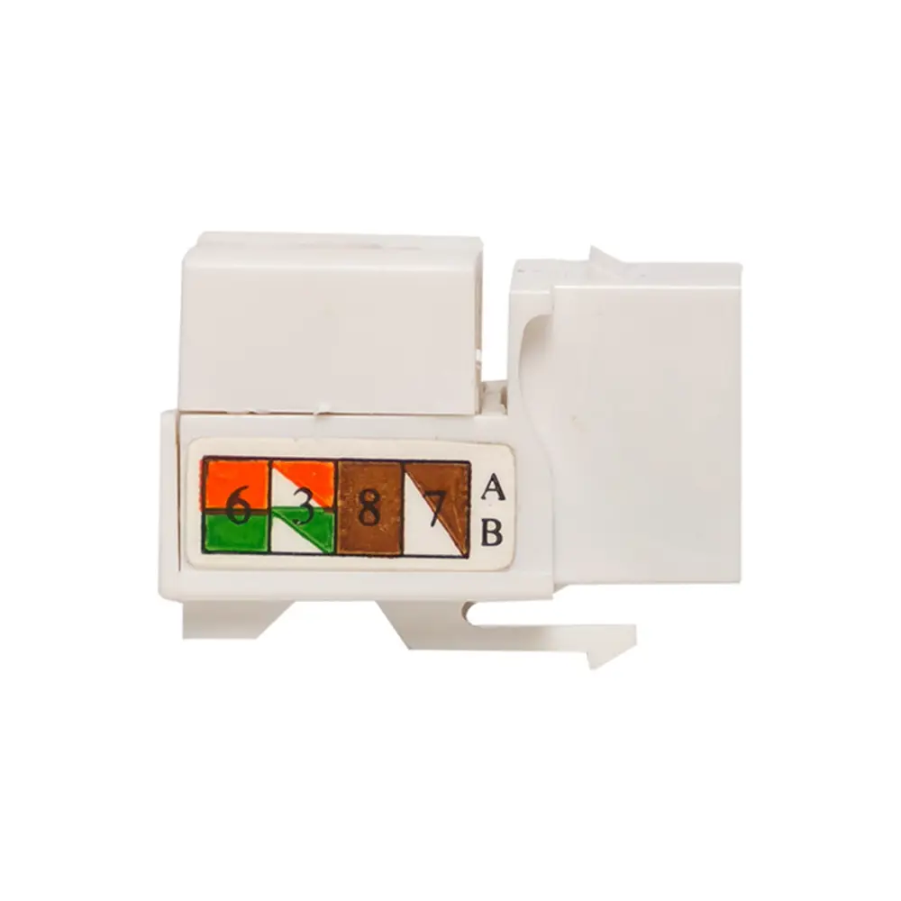 Фото 6 Модуль Keystone Teracom Pro Cat.6 RJ-45 неэкранированный 110 IDC 90 градусов цвет белый Фото 6 Модуль Keystone Teracom Pro Cat.6 RJ-45 неэкранированный 110 IDC 90 градусов цвет белый