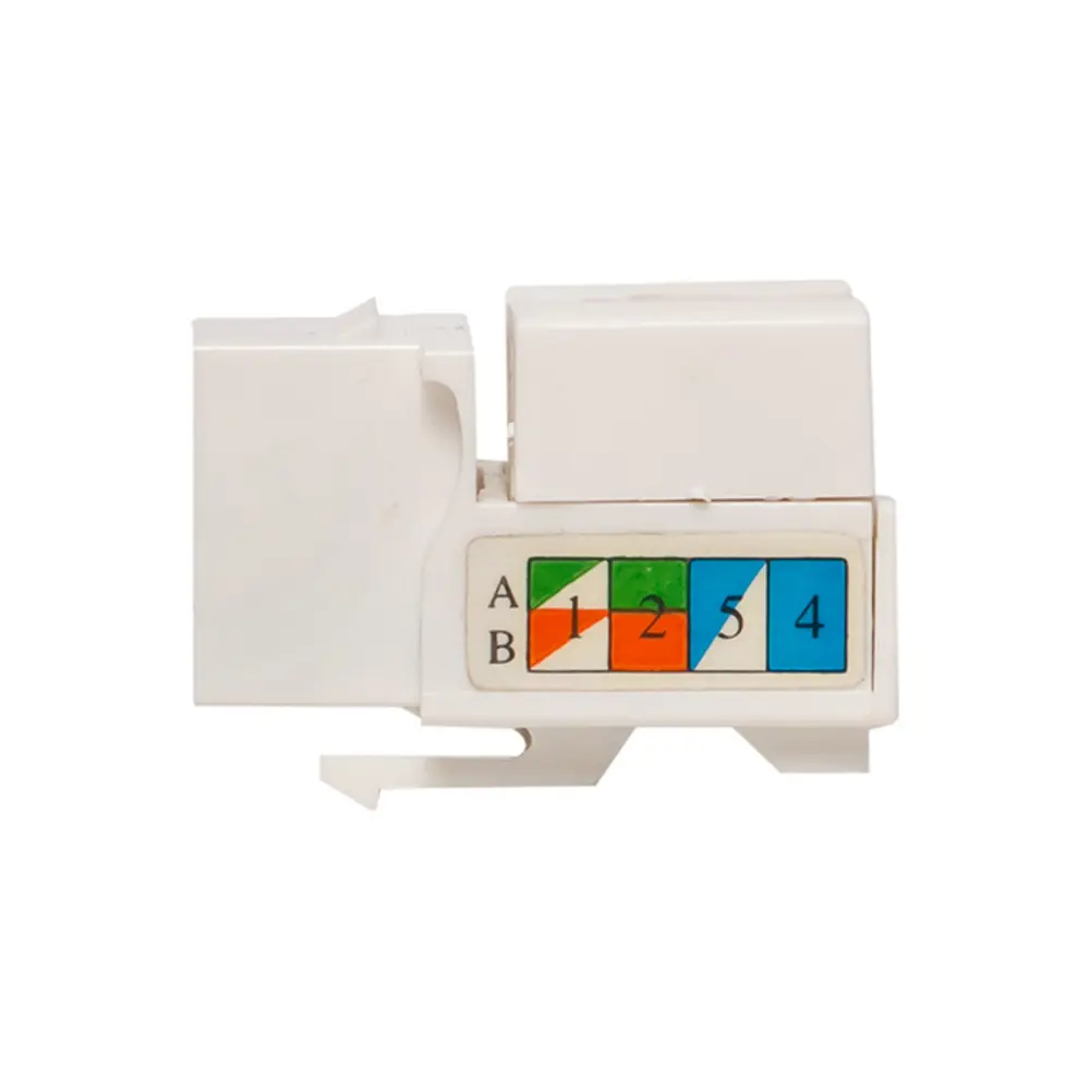 Фото 2 Модуль Keystone Teracom Pro Cat.6 RJ-45 неэкранированный 110 IDC 90 градусов цвет белый Фото 2 Модуль Keystone Teracom Pro Cat.6 RJ-45 неэкранированный 110 IDC 90 градусов цвет белый