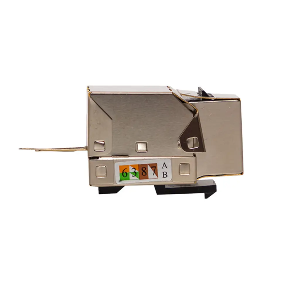 Фото 5 Модуль Keystone розеточный Teracom Pro Cat.5E RJ-45 экранированный FTP 110 IDC 90 градусов цвет серебристый металлик Фото 5 Модуль Keystone розеточный Teracom Pro Cat.5E RJ-45 экранированный FTP 110 IDC 90 градусов цвет серебристый металлик