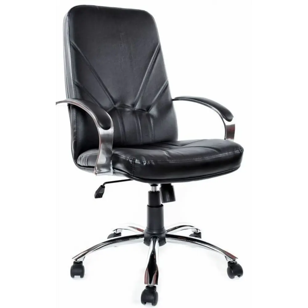 Фото Офисное кресло Евростиль Менеджер CH 70x112x70 см искусственная кожа цвет черный Фото Офисное кресло Евростиль Менеджер CH 70x112x70 см искусственная кожа цвет черный