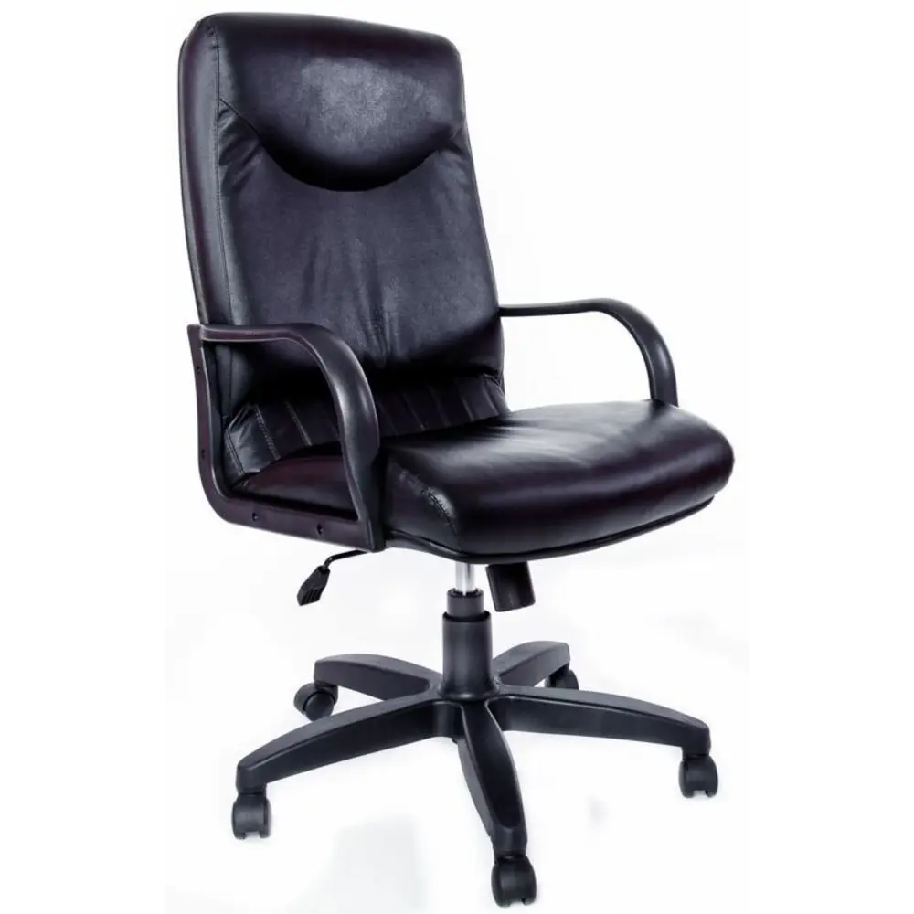 Фото Офисное кресло Евростиль Свинг PL 70x113x70 см искусственная кожа цвет черный Фото Офисное кресло Евростиль Свинг PL 70x113x70 см искусственная кожа цвет черный