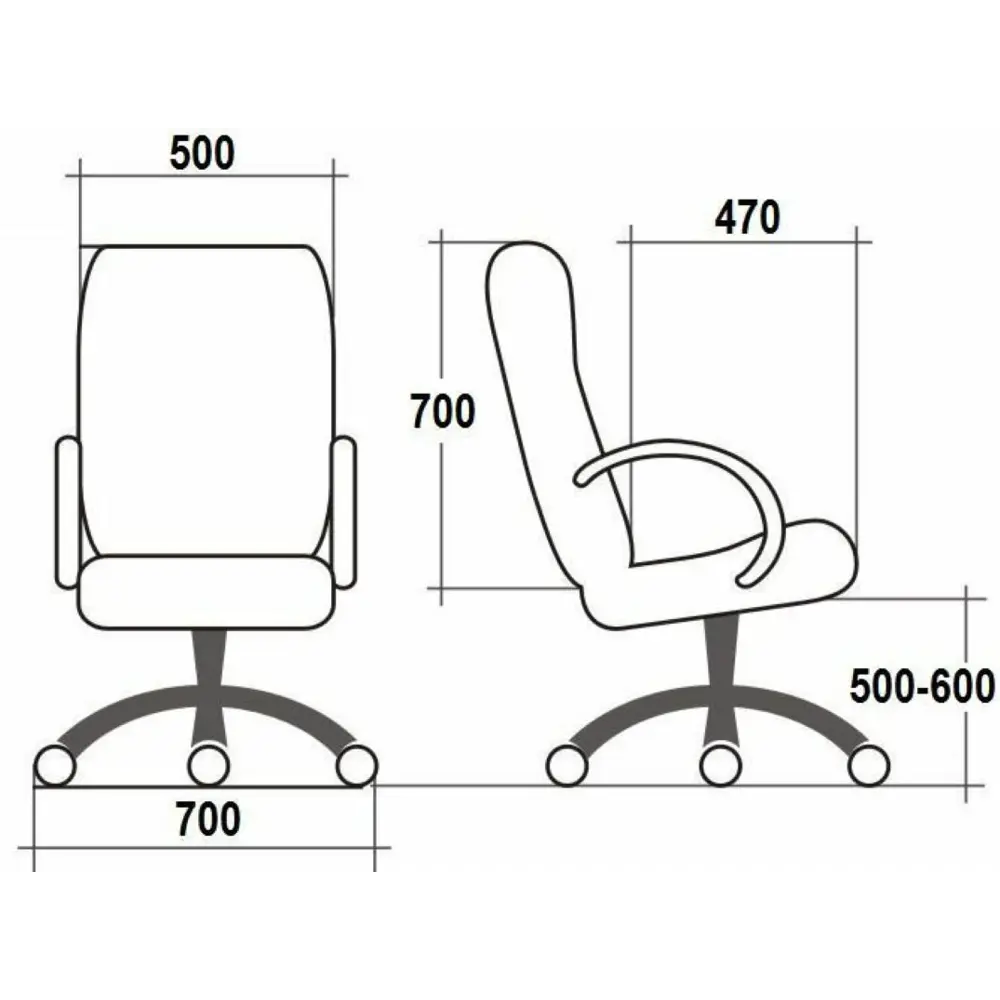 Фото 5 Офисное кресло Евростиль Болеро PL 70x125x70 см искусственная кожа цвет черный Фото 5 Офисное кресло Евростиль Болеро PL 70x125x70 см искусственная кожа цвет черный