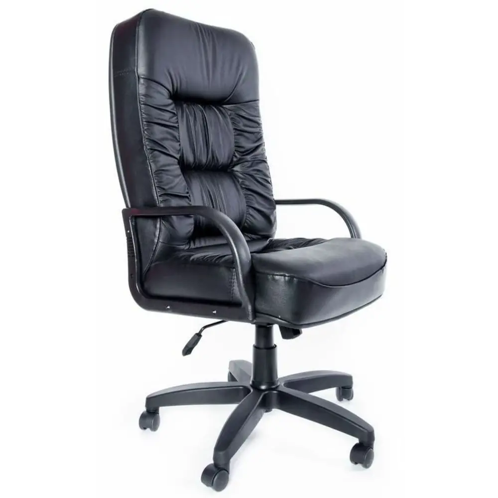 Фото Офисное кресло Евростиль Болеро PL 70x125x70 см искусственная кожа цвет черный Фото Офисное кресло Евростиль Болеро PL 70x125x70 см искусственная кожа цвет черный