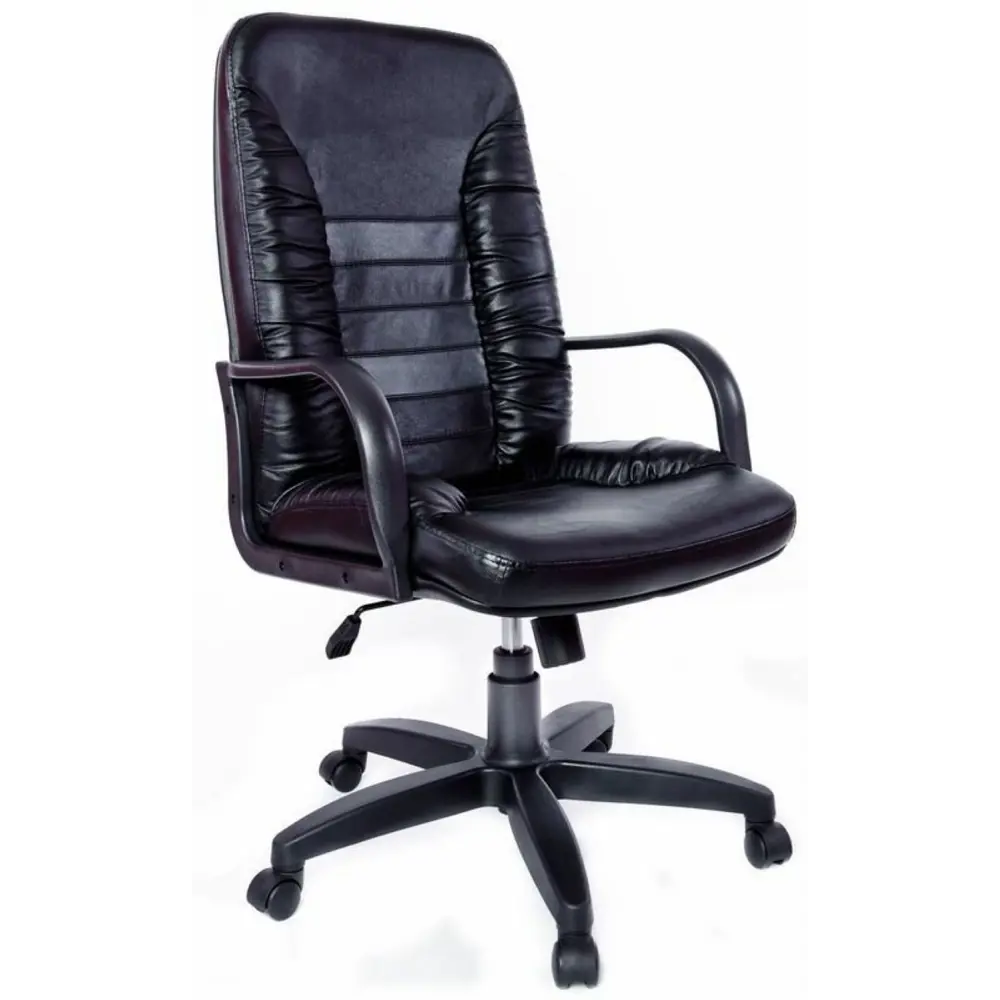 Фото Офисное кресло Евростиль Танго PL 70x115x70 см кожа цвет черный