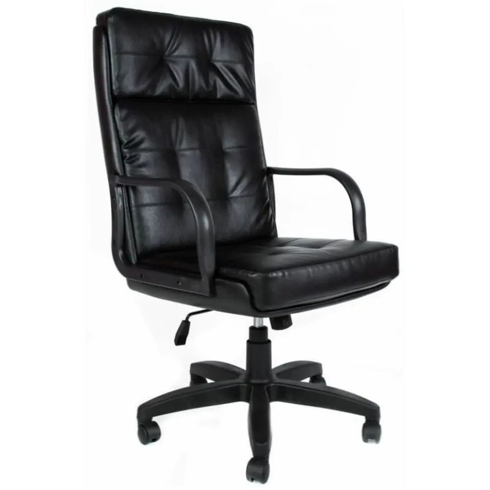 Фото Офисное кресло Евростиль Президент PL 70x135x70 см искусственная кожа цвет черный Фото Офисное кресло Евростиль Президент PL 70x135x70 см искусственная кожа цвет черный
