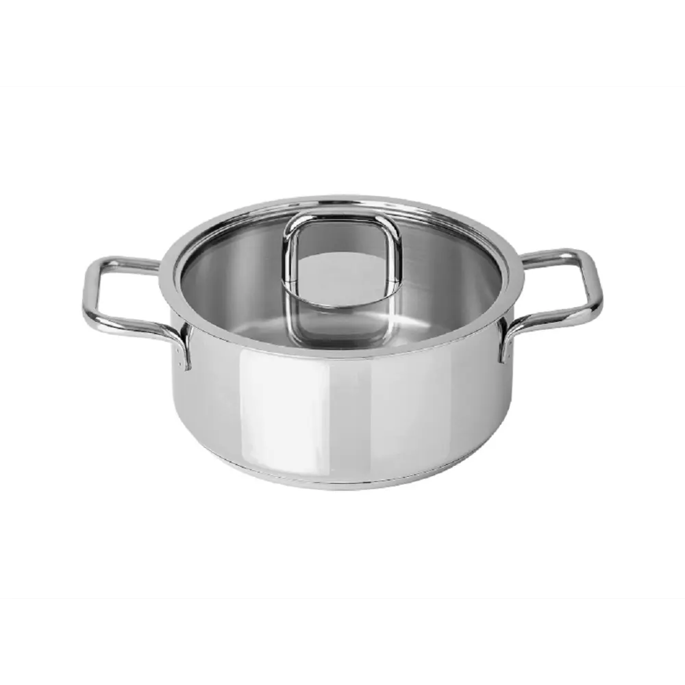 Фото Кастрюля 1.5 л с крышкой Silampos Comfort Glass нержавеющая сталь цвет серебристый Фото Кастрюля 1.5 л с крышкой Silampos Comfort Glass нержавеющая сталь цвет серебристый