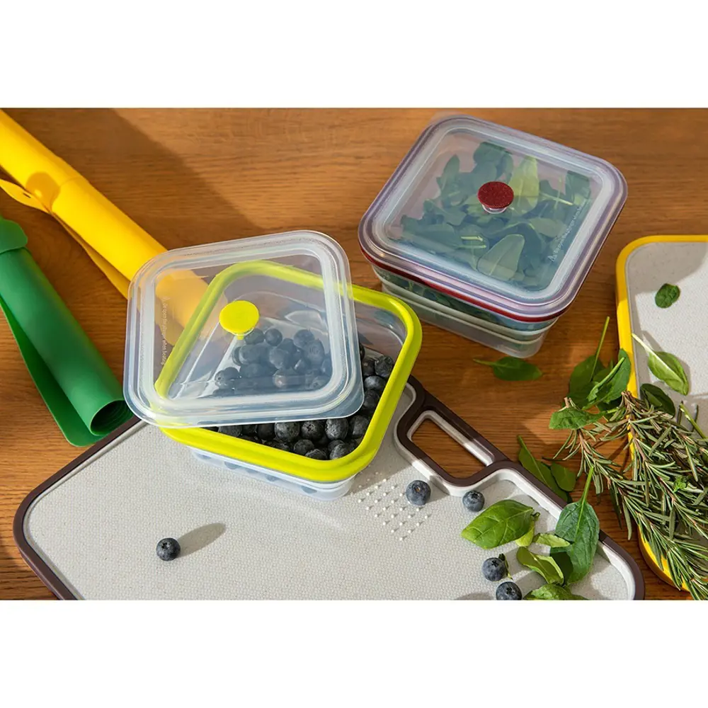 Фото 8 Контейнер для пищевых продуктов квадратный Smart solutions 1.2 л силикон цвет слива Фото 8 Контейнер для пищевых продуктов квадратный Smart solutions 1.2 л силикон цвет слива
