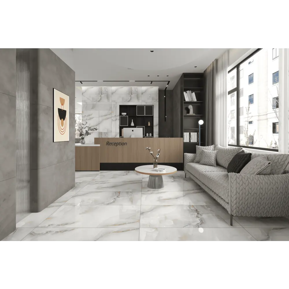 Фото Керамогранит Kerald Classic onyx Classic Onyx Glossy 60x120см 1.44 м² цвет бежевый, цена за упаковку Фото Керамогранит Kerald Classic onyx Classic Onyx Glossy 60x120см 1.44 м² цвет бежевый, цена за упаковку