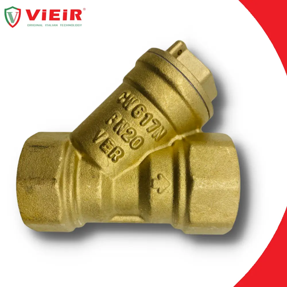 Фото Фильтр косой грубой очистки Vieir 500 мкр 1 1/2" ВР латунь Фото Фильтр косой грубой очистки Vieir 500 мкр 1 1/2" ВР латунь