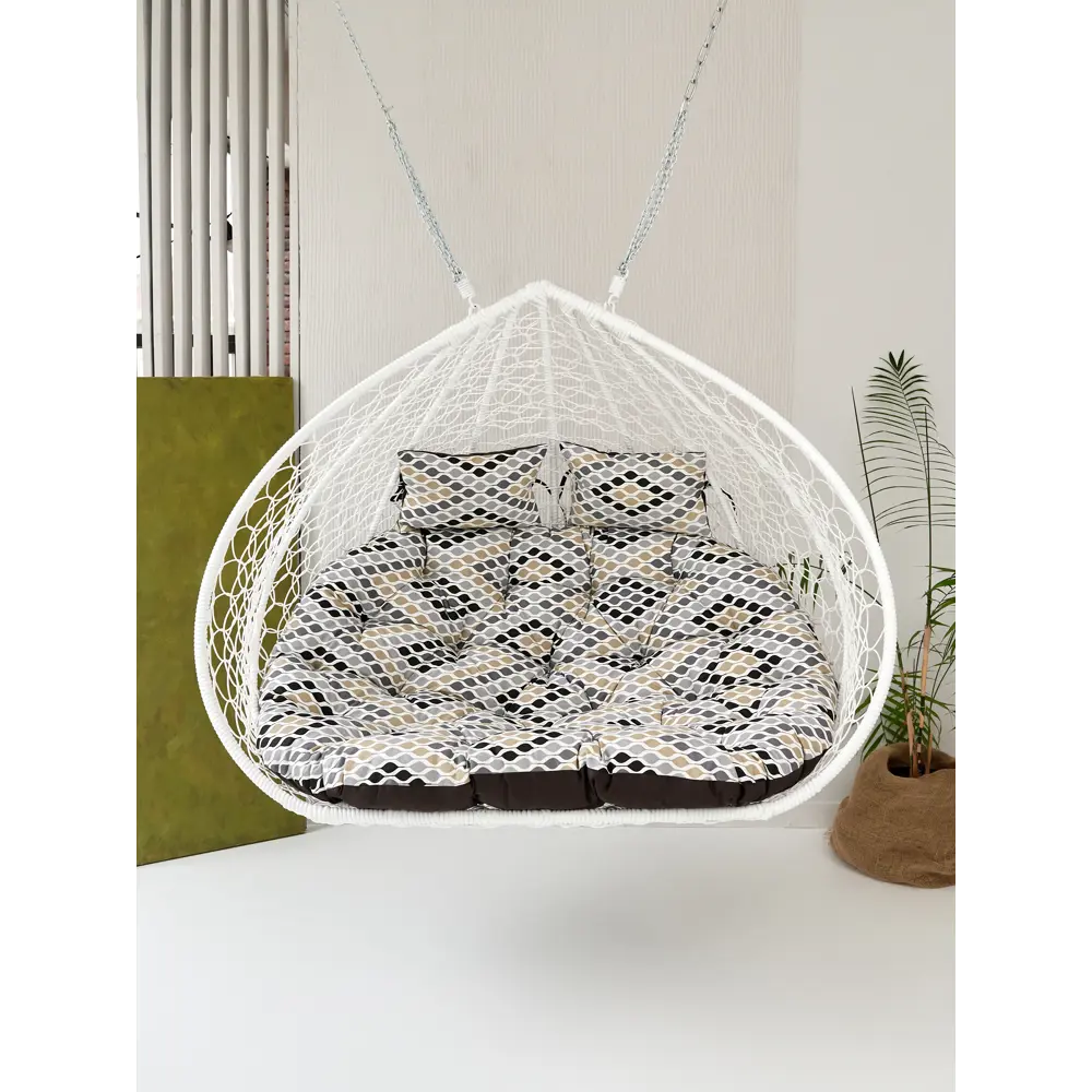Фото Подушка для 2х-местного подвесного кресла Everena double choko ornament 115x150 см разноцветная Фото Подушка для 2х-местного подвесного кресла Everena double choko ornament 115x150 см разноцветная