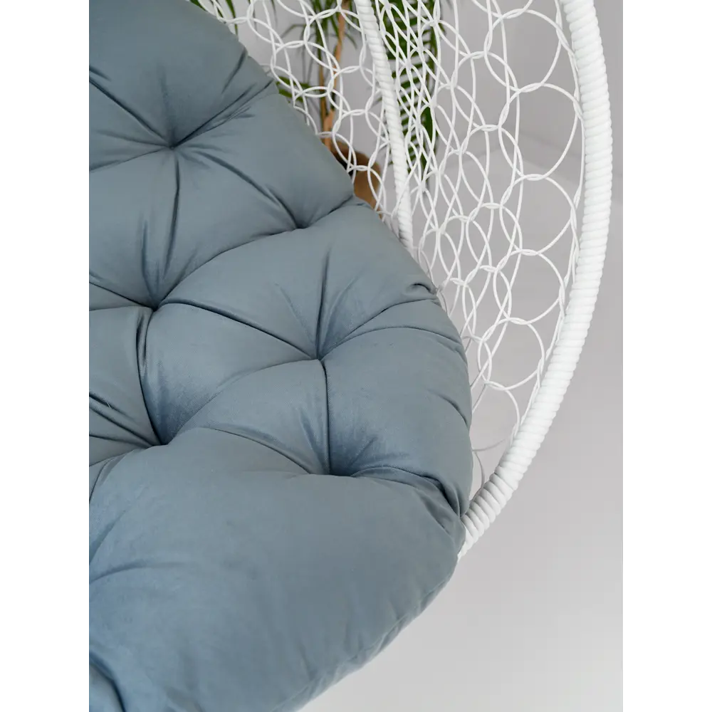 Фото 10 Подушка для 2х-местного подвесного кресла Everena Outdoor double grey-blue1 115x150 см серая Фото 10 Подушка для 2х-местного подвесного кресла Everena Outdoor double grey-blue1 115x150 см серая