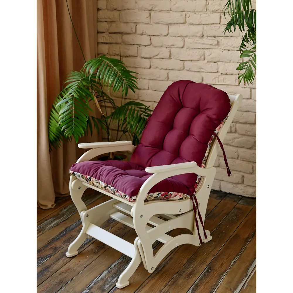 Фото 3 Подушка для кресла-качалки Everena home garden bordo 110x50 см разноцветная Фото 3 Подушка для кресла-качалки Everena home garden bordo 110x50 см разноцветная