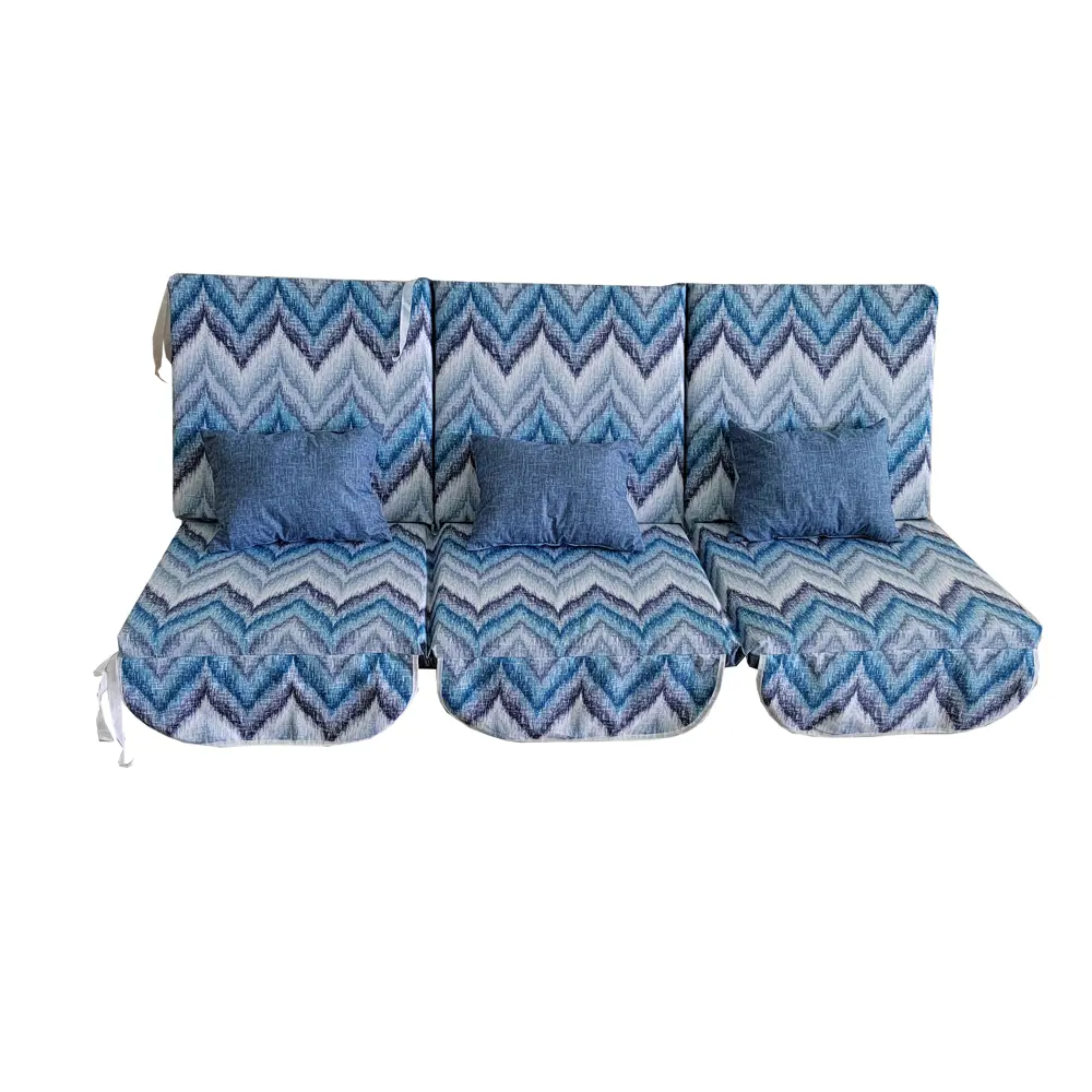 Фото 3 Матрас для садовых качелей Everena Outdoor segment blue zigzak 150x55 см синий Фото 3 Матрас для садовых качелей Everena Outdoor segment blue zigzak 150x55 см синий
