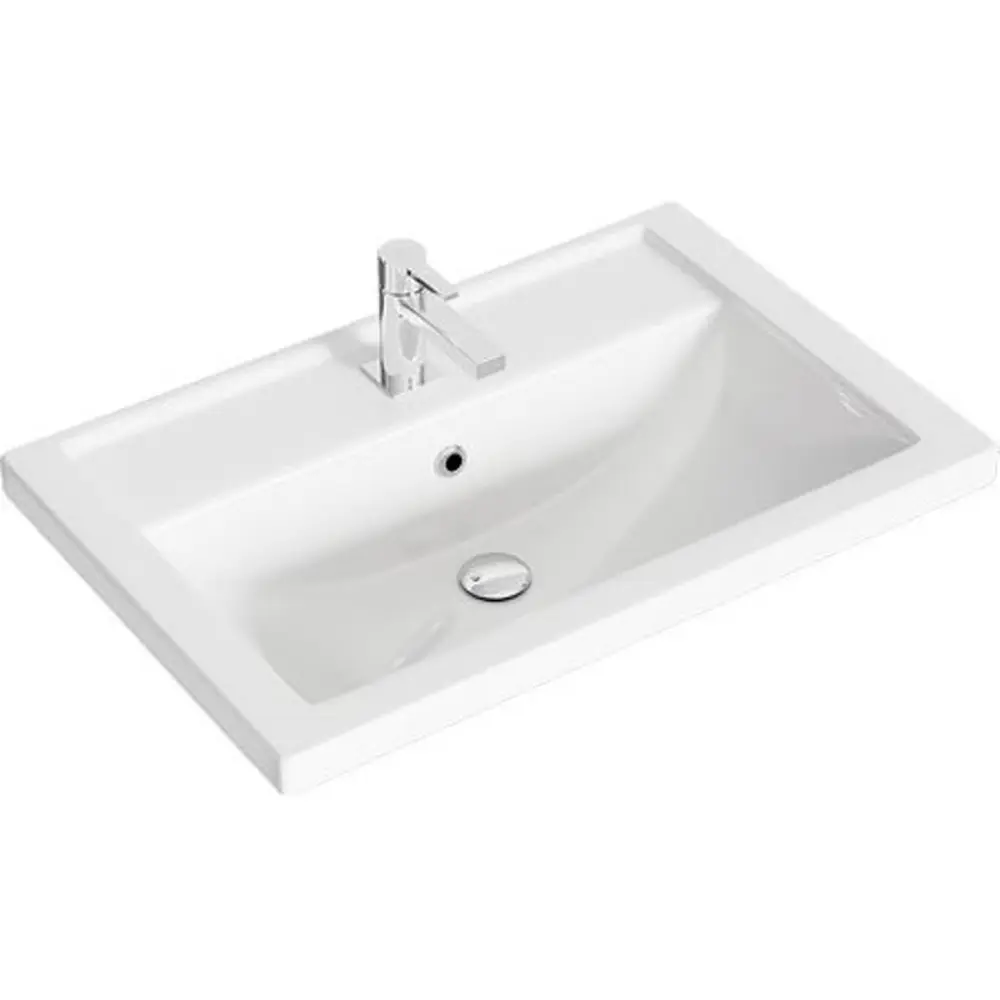 Фото 3 Тумба под раковину подвесная Aqwella FRG0107DB с раковиной 71см цвет коричневый