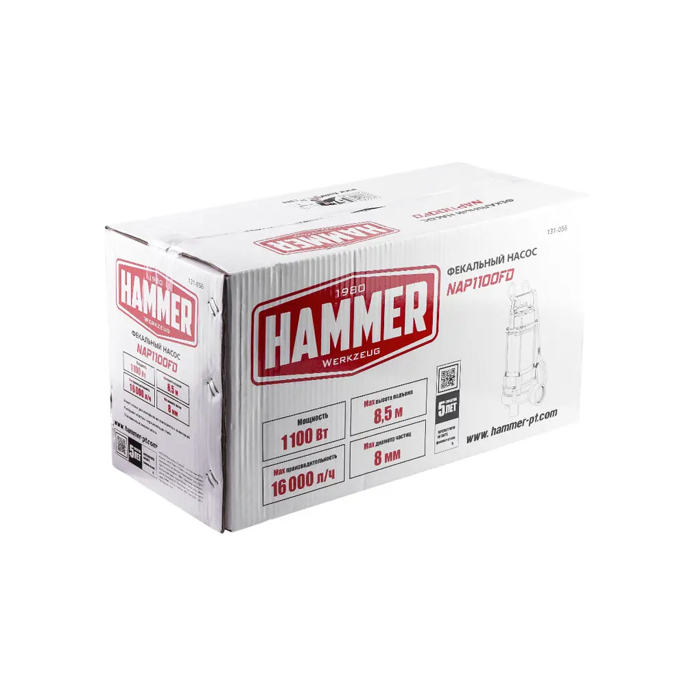 Фото 8 Фекальный насос Hammer Nap1100fd расход 16000 л/ч кабель 5 м Фото 8 Фекальный насос Hammer Nap1100fd расход 16000 л/ч кабель 5 м