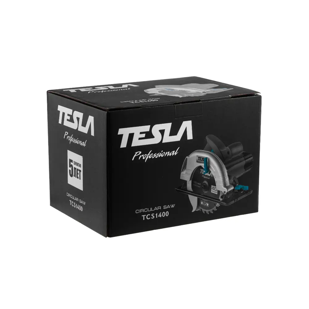 Фото 3 Пила циркулярная TESLA TCS1400, 1400Вт 185x20мм Фото 3 Пила циркулярная TESLA TCS1400, 1400Вт 185x20мм