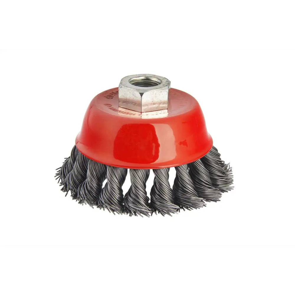 Фото 4 Кордщетка для УШМ Hammer Flex 207-106 85мм M14 чашеобразная витая жесткая